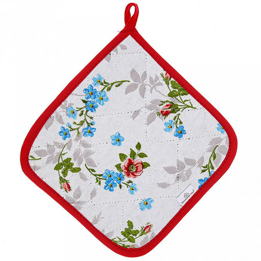 "Розовый ноктюрн" Кухонный комплект: прихватка-варежка 15х30см + прихватка 20х20см, хлопок "Премиум" 191г/м2 - хлопок 100%, наполнитель - ватин 280гр/м2, "Домашняя мода" (Россия)