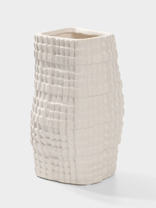 Ваза настольная керамика "Джорадо" 20х11 см, белый