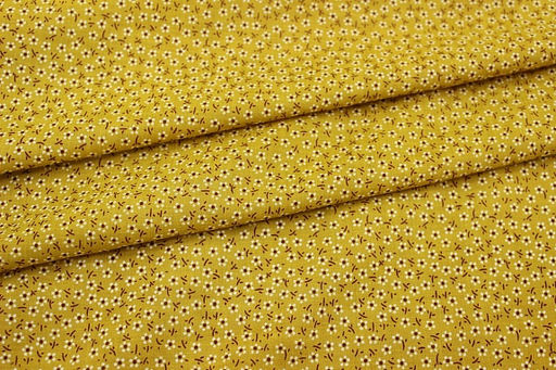 Вискоза с хлопком Арабис на горчичном, СОРТ2, ш.1.45м, хл-70%, вискоза-30%, 90гр/м.кв - Купава фото 7
