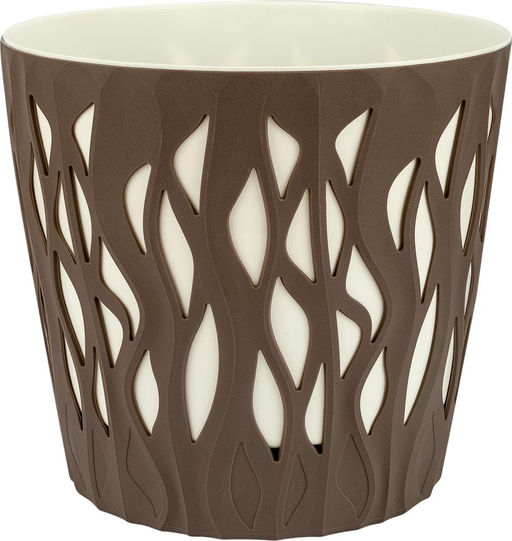 Горшок для цветов InGreen Winds D 340мм/40 л с дренажной вставкой 18,7л антрацит IG652210003