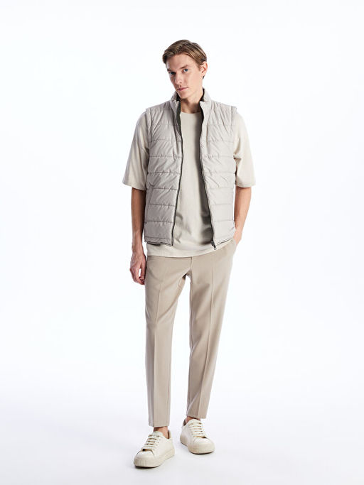 Standart Kal?p Dik Yaka Erkek ?i?me Yelek