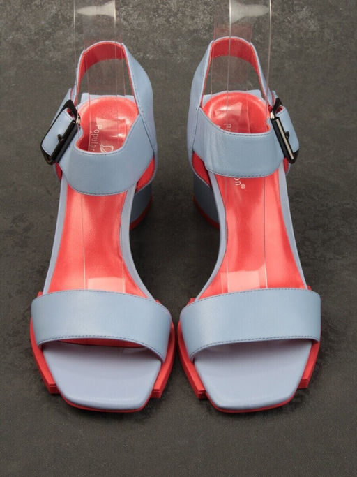 08-E46F-65JV LT. BLUE Босоножки женские (натуральная кожа)