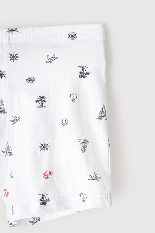 Crockid _ КБ 1912-2уп/белый,дымчато-синий,акулы трусы для мал фото 5