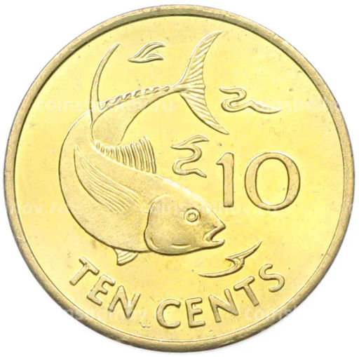 Монета 10 центов 2007 года Сейшелы
