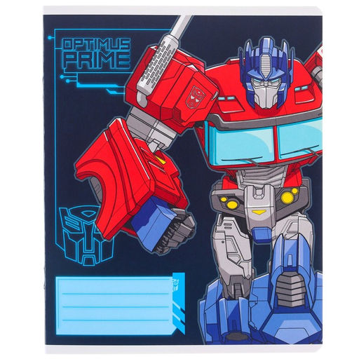 Цена за 10 шт. Тетрадь 12 листов, линейка, Трансформеры, 5 видов МИКС, Transformers - Hasbro фото 11