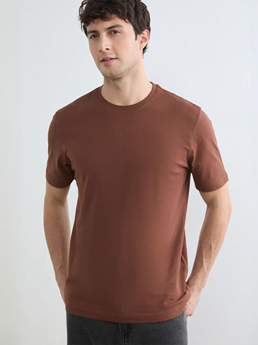 Bisiklet Yaka Penye Erkek Ti??rt