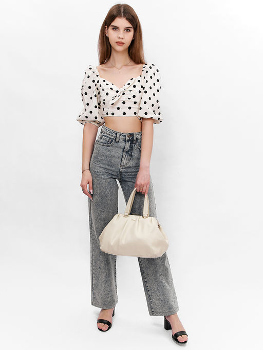 LACCOMA сумка Роза-Л815-льняной эко кожа хлопок  фото 2