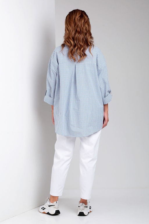 Костюм Liona Style 898 голубая клетка фото 3