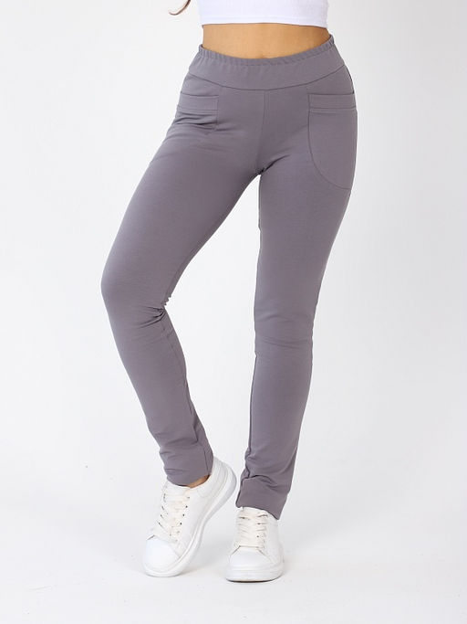 Спортивные брюки женские футер 2-нитка цвет Серый - Амавес-текстиль фото 4