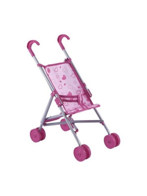 Коляска металлическая для куклы 39,5*24*49см (9307-A) 4-колесная, "трость" в пакете