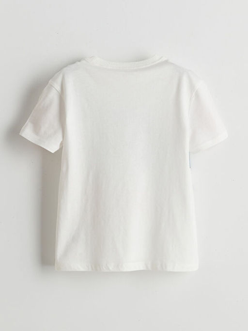 Bisiklet Yaka Dinozor Bask?l? Erkek ?ocuk Ti??rt?