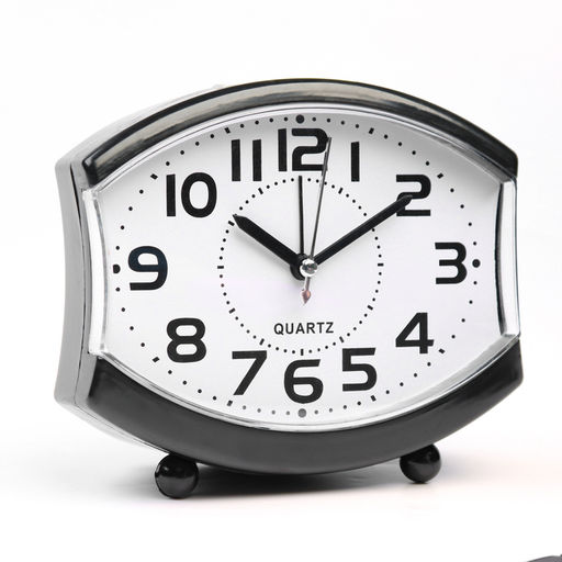 Часы настольные будильник с подсветкой «Линии», 13×14 см