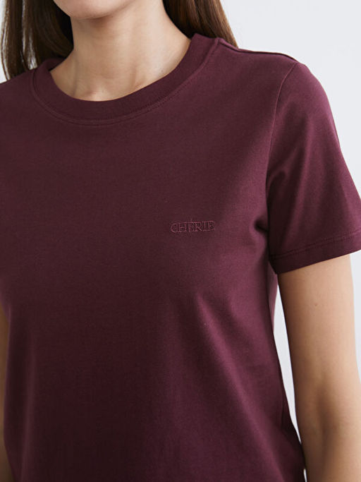 Bisiklet Yaka Kad?n Ti??rt