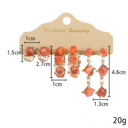 Серьги на гвоздиках комплект арт. 13 2708 (id 272306)