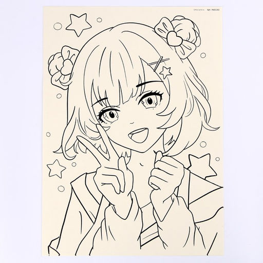 Набор для скетчинга Девочка и птица, на акварельной бумаге - Школа талантов фото 5