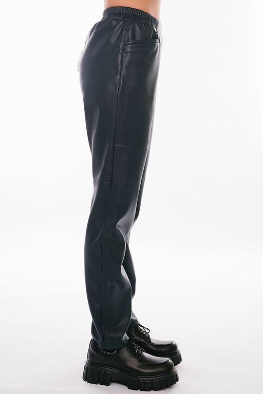 NOBBY, Женские брюки 794-500/4 (темно-синий) (эко-кожа)  фото 4