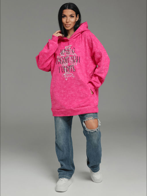 Яхонт худи женское (серый варенка) - Lovetex фото 19