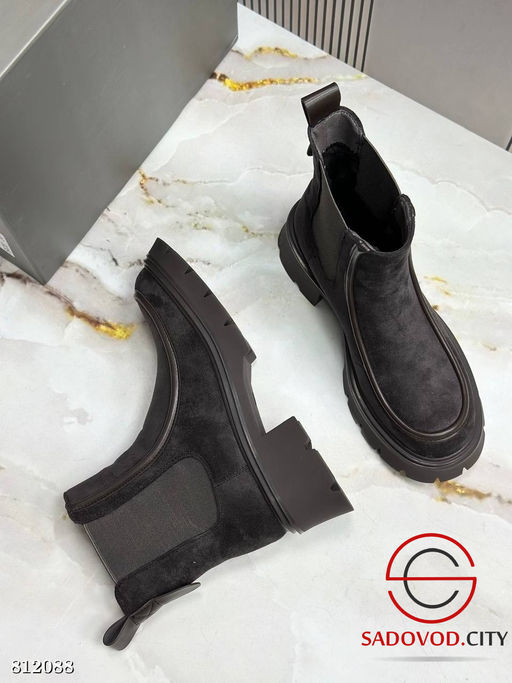 Ботинки женские из натуральной замши