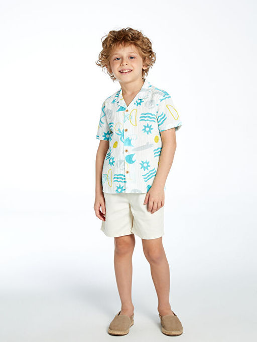 Desenli Erkek ?ocuk G?mlek