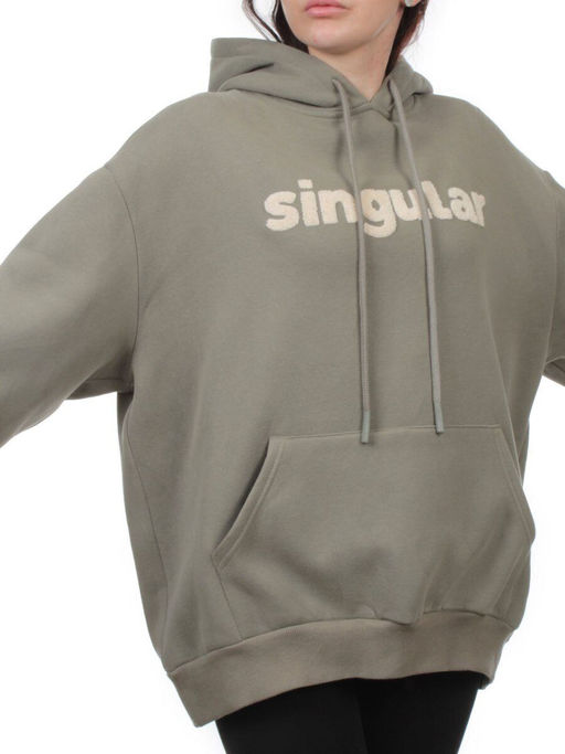 2622 GRAY GREEN Толстовка женская (85% хлопок, 10% полиэстер, 5% спандекс) - Fashion фото 3