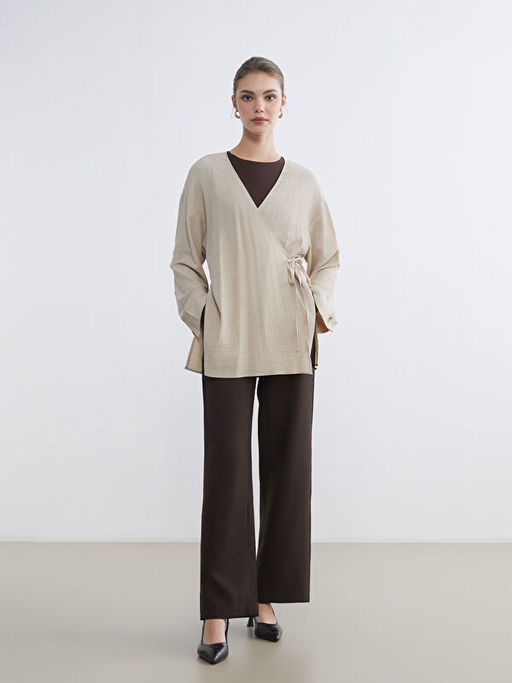 Beli Lastikli Geni? Pa?a Kad?n Pantolon