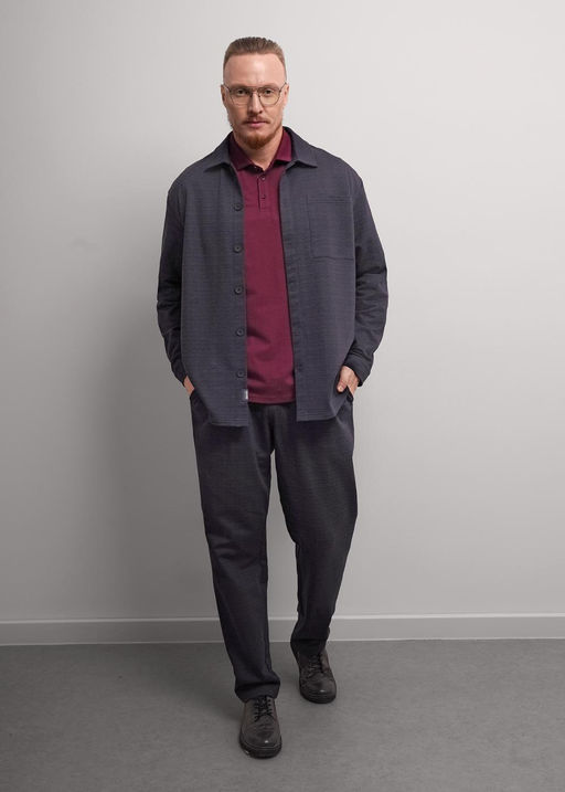 CLE Куртка муж. 452508/03ан т.серый/т.бордовый - Clever wear фото 6