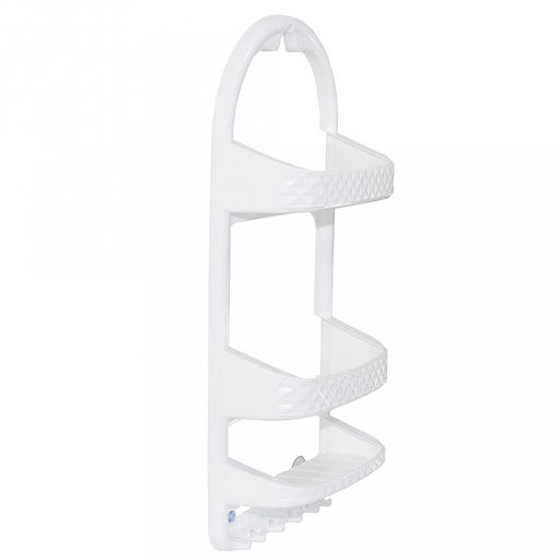 Полка для ванной навесная пластмассовая 27х62х122см (Россия)