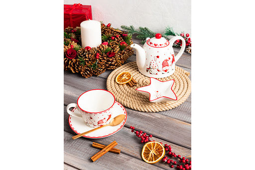 Блюдо сервировочное 2 пр. 130 мл 14*14*3,5 см Весёлые гномики - Elan gallery фото 20