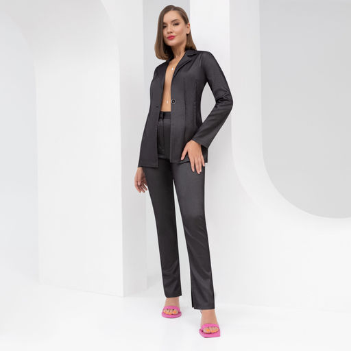 Брюки Деловые аккорды (антрацит) - Charutti фото 2