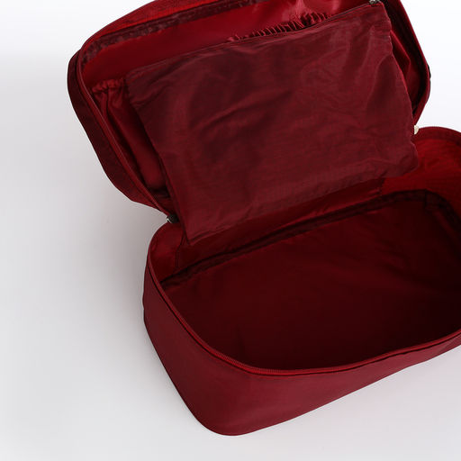 Косметичка дорожная на молнии, цвет бордовый