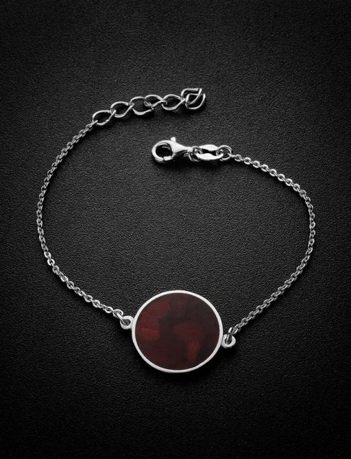 Изысканный браслет из серебра и натурального вишнёвого янтаря Монако. Янтарь® - Амберхолл фото 2