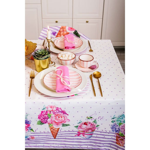 Скатерть Этель Сладости 180?147 см, 100% хлопок, репс 210 г/м?