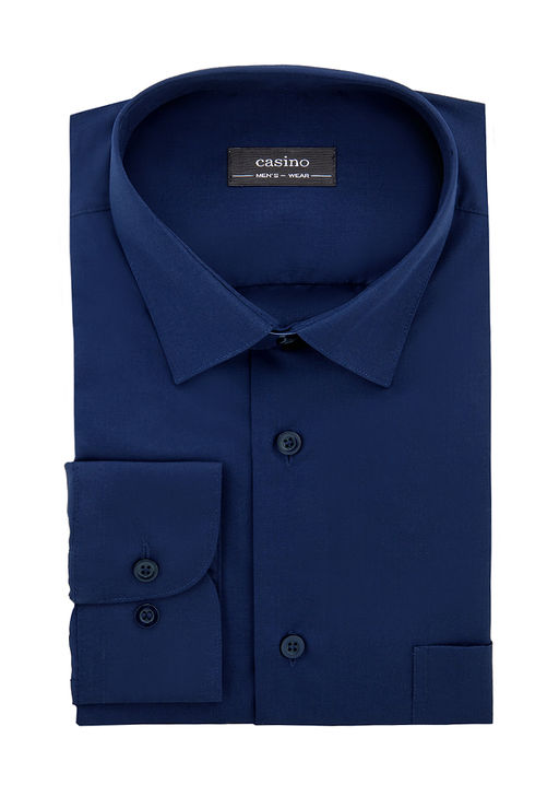 Сорочка мужская длинный рукав CASINO c240/157/d.nav/Z  фото 2