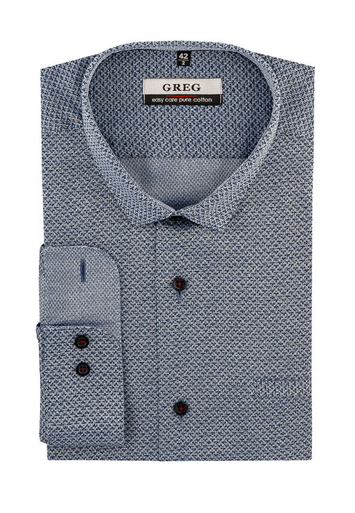 Сорочка мужская длинный рукав GREG 223/131/1091/Z/1p  фото 2
