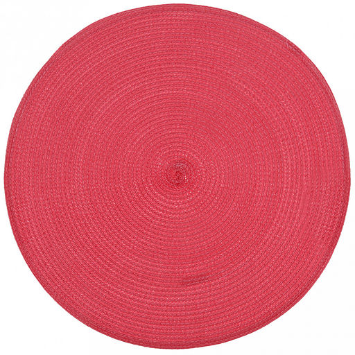 Салфетка под горячее (термосалфетка) Круглая д38см, ПВХ, цвет - малиновый (Китай)