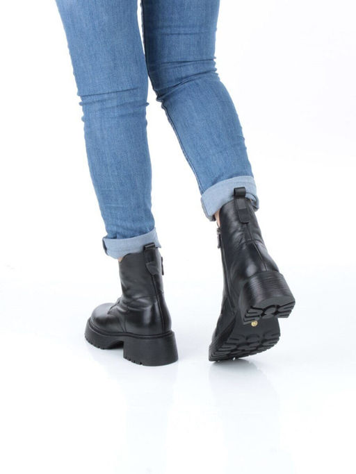 04-M3-1478 BLACK Ботинки зимние женские (натуральная кожа, натуральный мех)