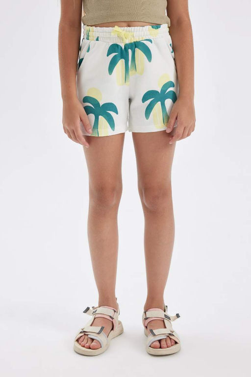 Шорты с рисунком для девочек - Defacto фото 4