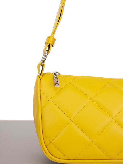 LACCOMA сумка Мелани-Ф826-желтый эко кожа хлопок фото 3