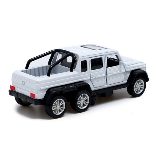 Машинка металлическая «Джип 6X6», 1:32, инерция, цвет белый