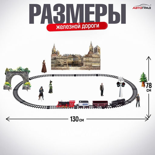 Железная дорога «Скорый поезд», радиоуправление, эффект дыма