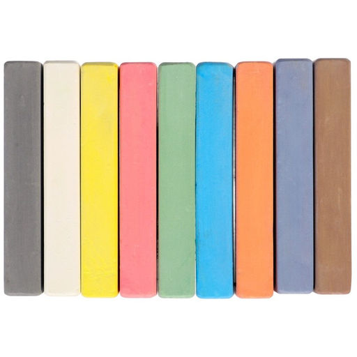 Цена за 4 шт. Мелки цветные школьные набор 9 шт. Смешарики, прямоугольные фото 6