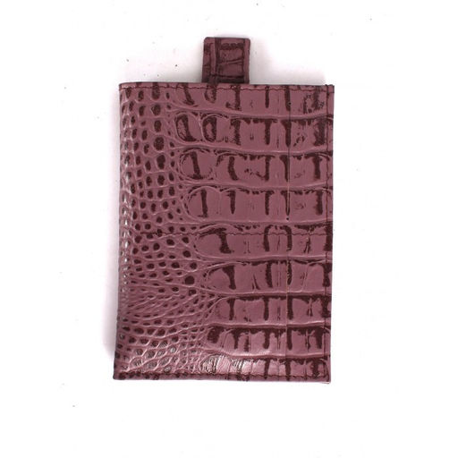 Обложка/футляр для паспорта Croco-П-408 натуральная кожа 1отд, 3карм, ирис кайман (252) 264948  фото 2