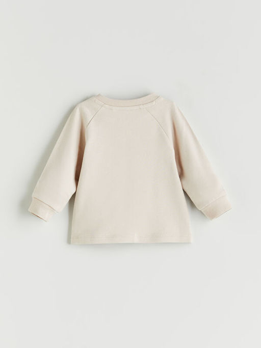 Bask?l? Erkek Bebek Sweatshirt ve E?ofman Alt 2li