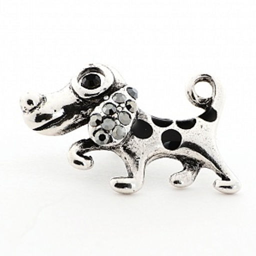 Брошь Собачка TV7618 серебро