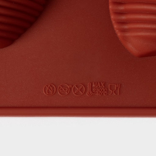 Форма для выпечки Доляна «Ракушка», силикон, 29×17×2 см, 8 ячеек (6×4.5×2 см), коричневая