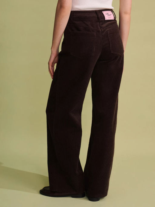 Хлопковые брюки с контрастным отворотом / Zarina фото 4