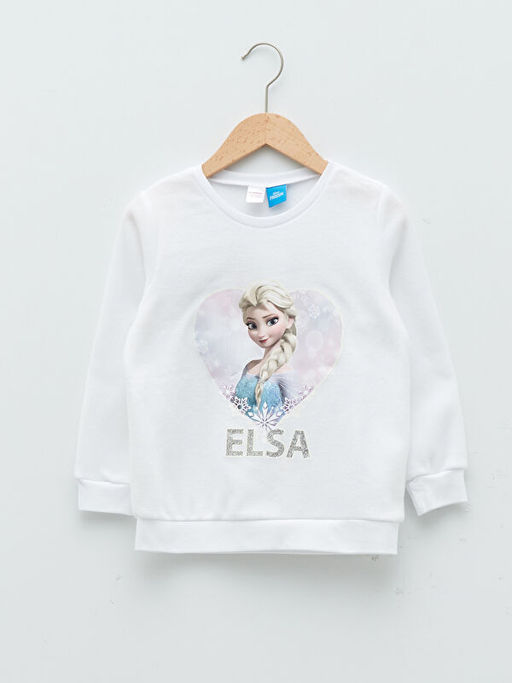 Bisiklet Yaka Elsa Bask?l? Uzun Kollu Polar K?z ?ocuk Pijama Tak?m? - Waikiki фото 2