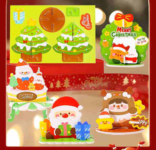 Паззл 3d мини Новогодние, набор 10 штук 9046657