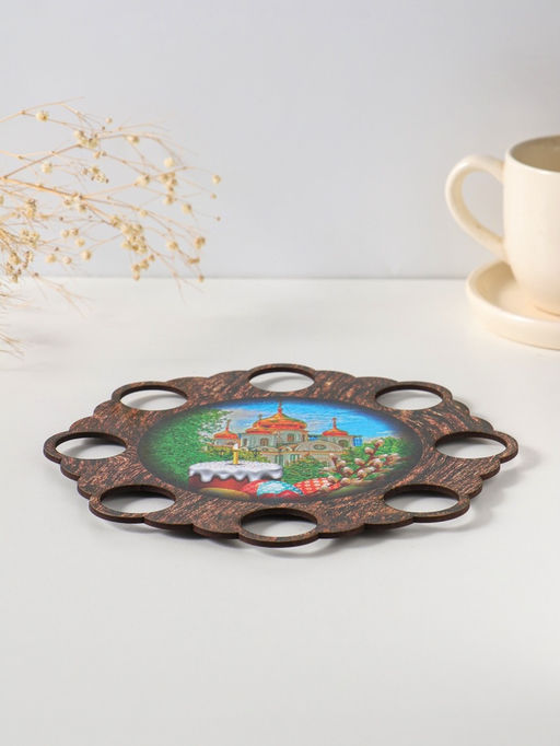 Подставка для 8 яиц на ножках Кулич. под кулич, d=20 см