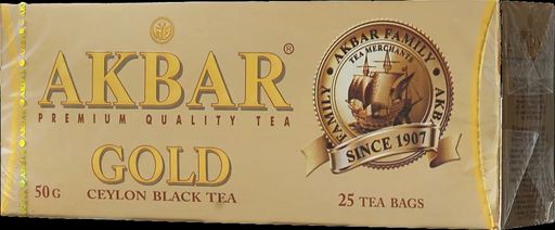 AKBAR. Gold карт.пачка, 25 пак.